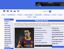 Tablet Screenshot of betting-tips-finder.com